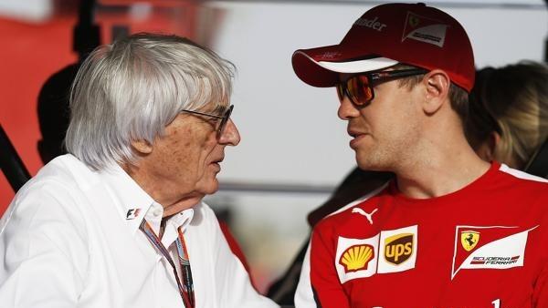 Bernie Ecclestone und Sebastian Vettel verstehen sich gut Bernie Ecclestone und Sebastian Vettel verstehen sich gut