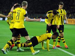 Pierre-Emerick Aubameyang jubelte gegen den FC Bayern auf eine besondere Art
