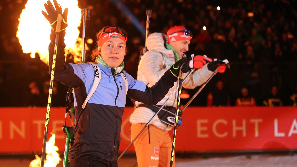 Laura Dahlmeier wird bei ihrem letzten Rennen Vierte Laura Dahlmeier wird bei ihrem letzten Rennen Vierte