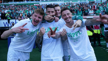 Werder Bremen bejubelt die Bundesliga-Rückkehr