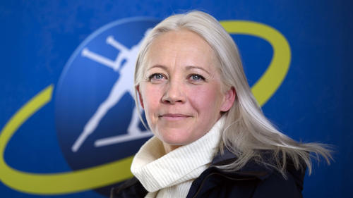 Kaisa Mäkäräinen arbeitet mittlerweile als Biathlon-Expertin fürs finnische Fernsehen
