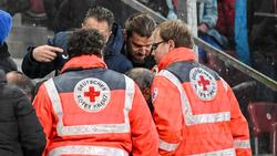 14 Personen wurden bei der Explosion eines Böllers beim Spiel zwischen Augsburg und Hoffenheim verletzt
