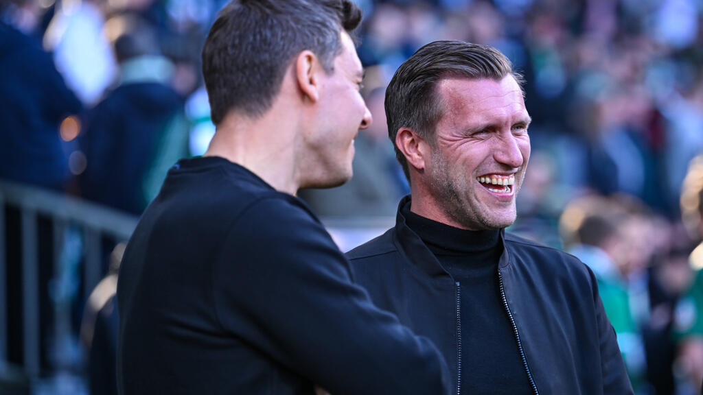 Markus Krösche (r.) trägt die sportliche Verantwortung bei Eintracht Frankfurt Markus Krösche (r.) trägt die sportliche Verantwortung bei Eintracht Frankfurt