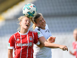 Leonie Maier (l.) konnte sich mit Bayern nicht gegen Jena durchsetzen