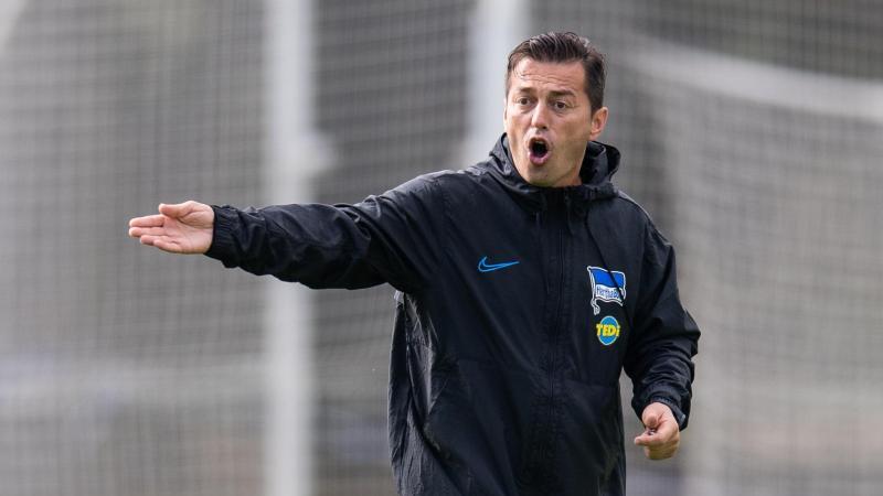 Musste auf Niklas Stark verzichten: Hertha-Coach Ante Covic