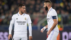 Eden hazard (l.) kommt bei Real Madrid nicht mehr richtig in Tritt