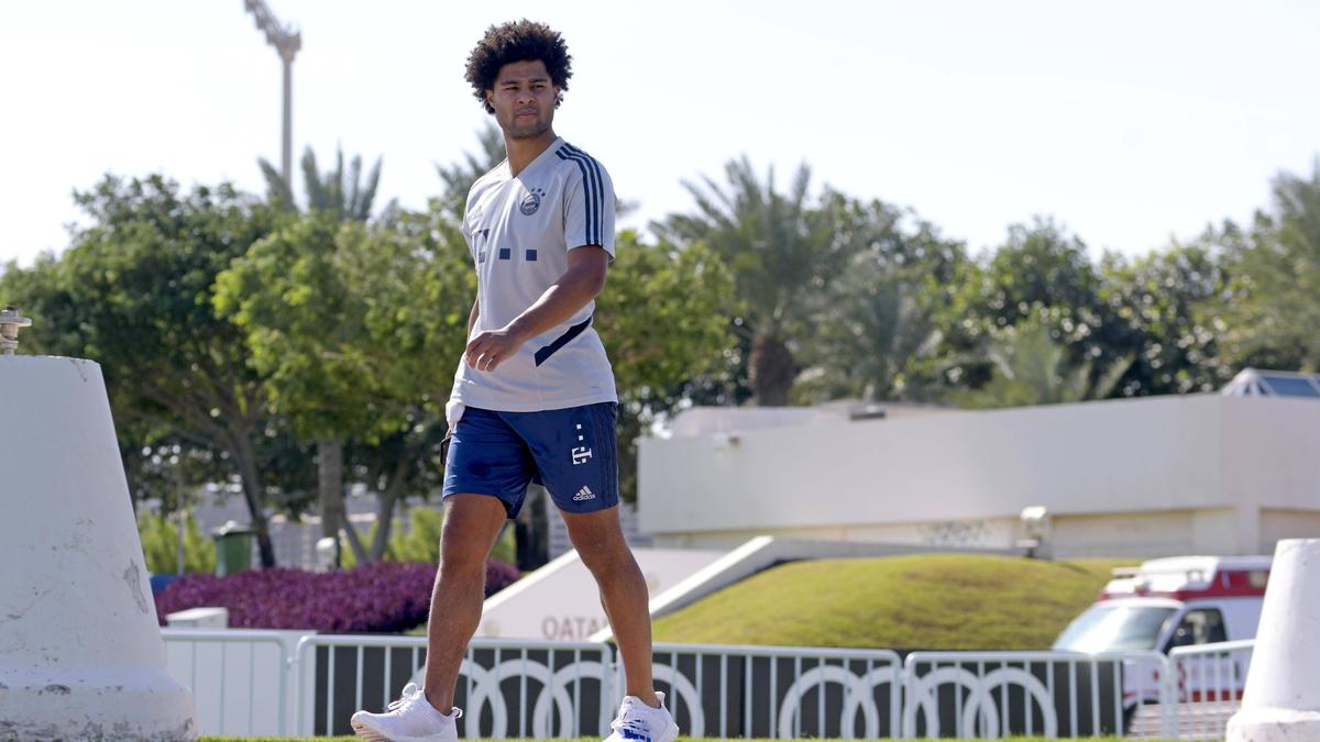Konnte wieder an Übungseinheiten teilnehmen: Serge Gnabry Konnte wieder an Übungseinheiten teilnehmen: Serge Gnabry