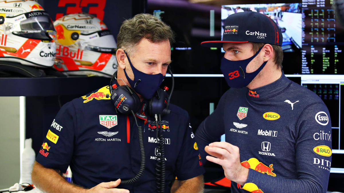 Christian Horner macht sich keine Gedanken über den Vertrag von Max Verstappen Christian Horner macht sich keine Gedanken über den Vertrag von Max Verstappen