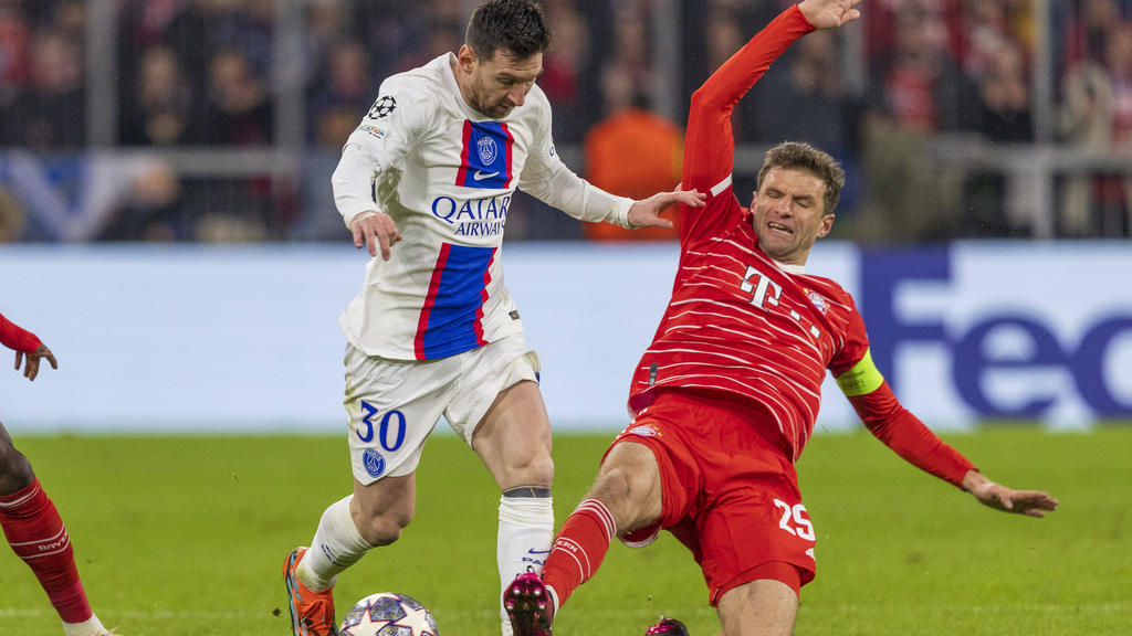 Im März dieses Jahres trafen Lionel Messi (l.) und Thomas Müller mit dem FC Bayern zuletzt aufeinander