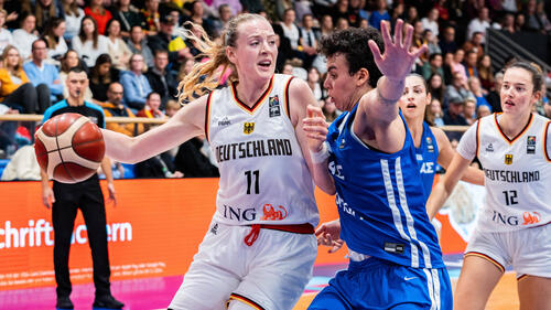 Die deutschen Basketballerinnen haben das EM-Qualifikationsspiel gegen Griechenland gewonnen