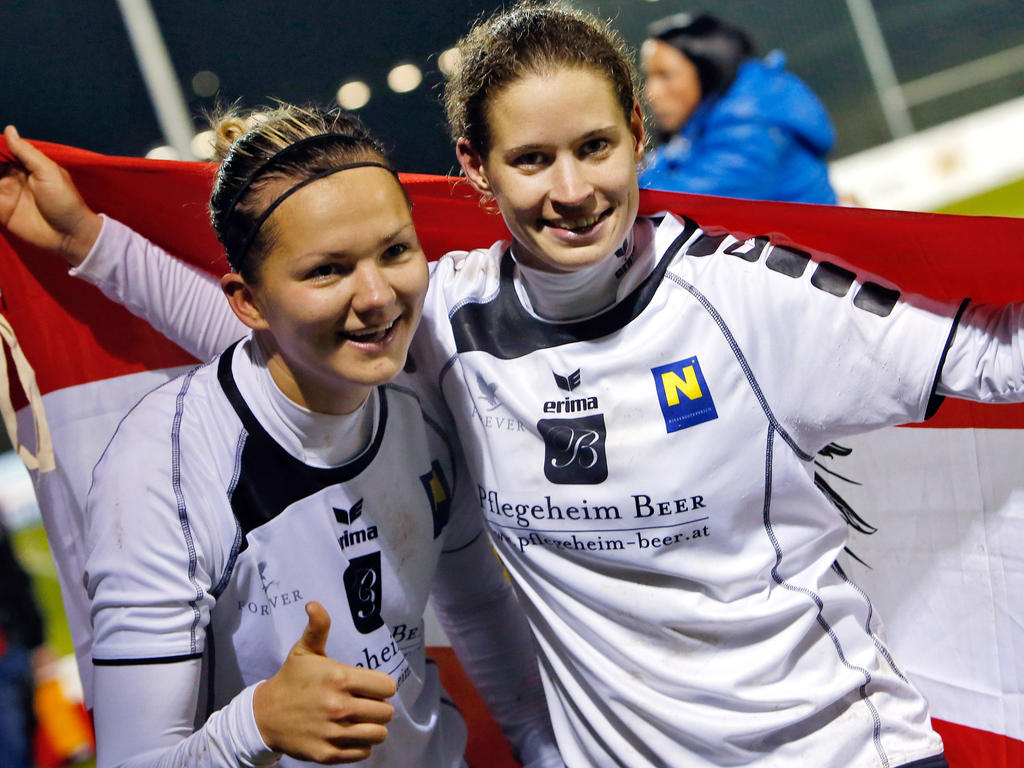 Nina Burger (r.) und Michaela Culova (l.) wollen auch im Viertelfinale die österreichischen Fahnen hochhalten.