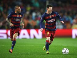 Zauberten auch gegen Arsenal: Messi, Dani Alves und Co.