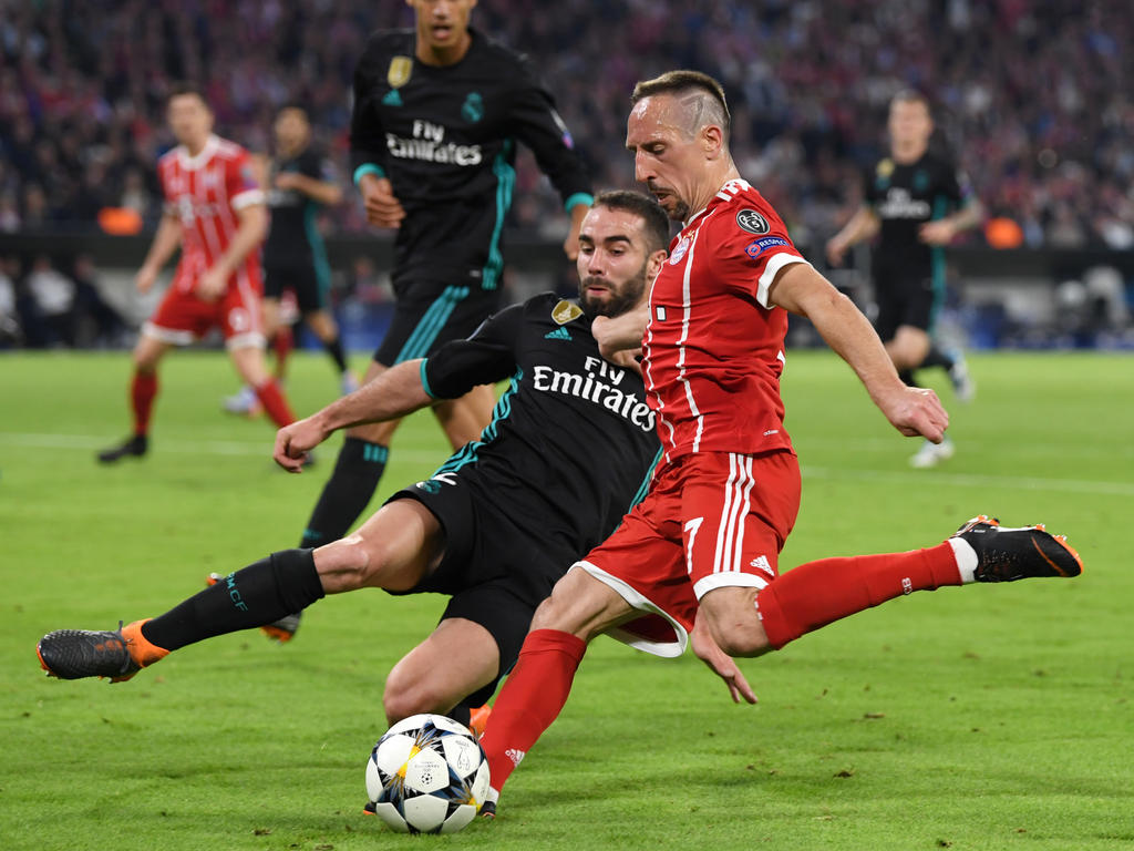 Franck Ribéry (re.) wird gegen Real gefragt sein