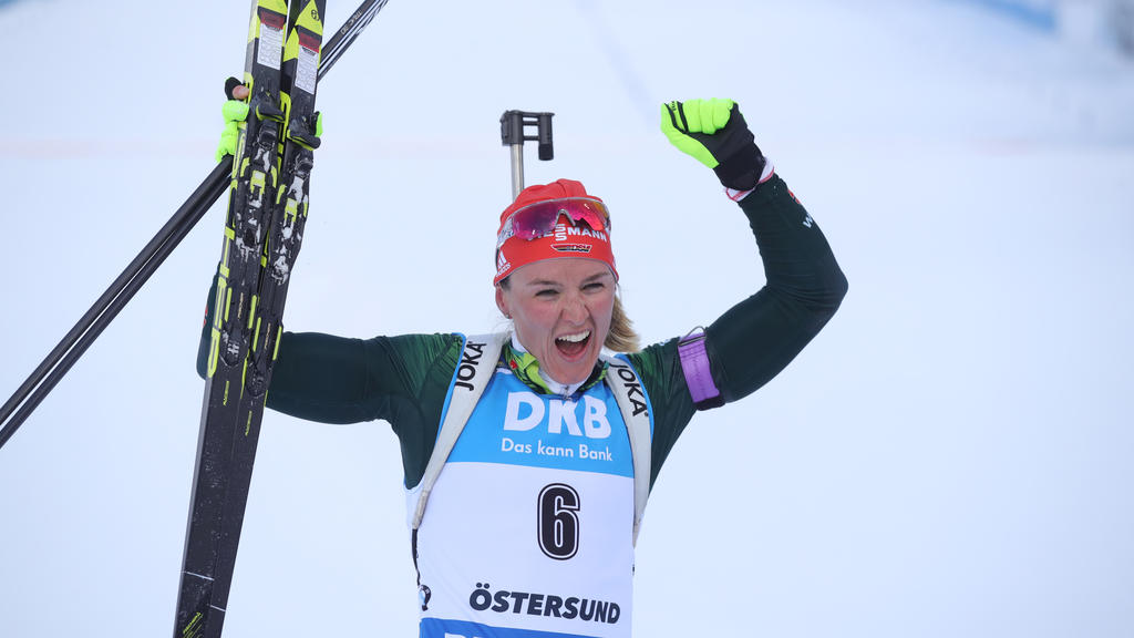 Denise Herrmann holte bei der WM Gold in der Verfolgung Denise Herrmann holte bei der WM Gold in der Verfolgung