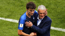 Benjamin Pavard und Didier Deschamps wurden 2018 Weltmeister