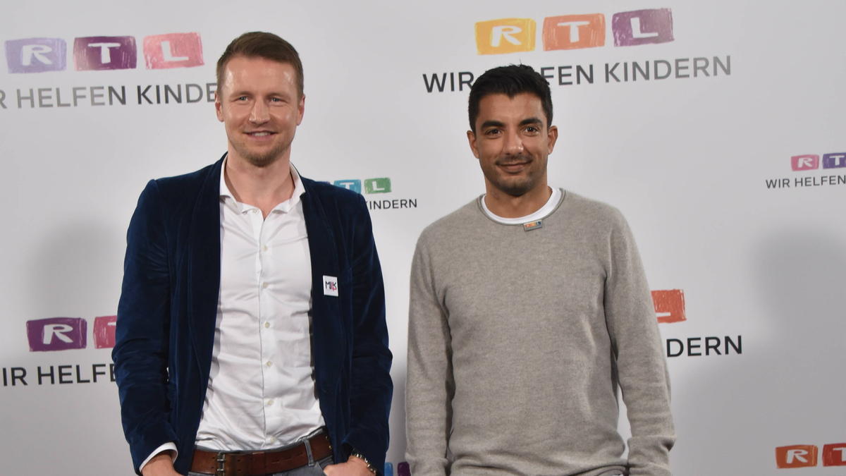 Im November machten Maik Franz (l.) und Sami Allagui beim großen RTL-Spendenmarathon mit