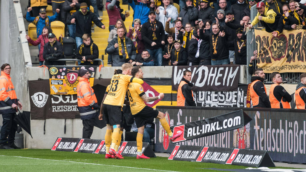 Dynamo Dresden hat im Abstiegskampf drei wichtige Punkte geholt