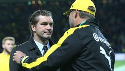 Einst Weggefährten beim BVB: Michael Zorc und Jürgen Klopp