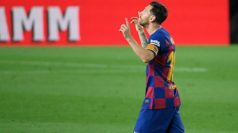 Die Silhouette dieser Messi-Pose wurde jüngst in einer Bildmontage auf den Mailänder Dom projiziert