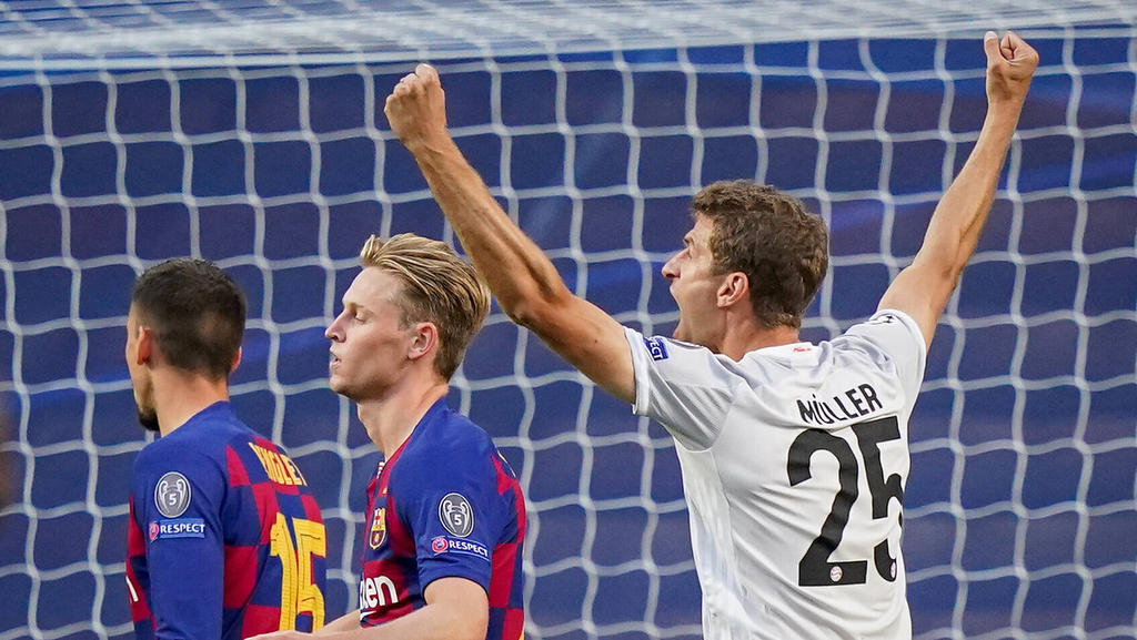 Doppeltorschütze für den FC Bayern gegen Barca: Thomas Müller