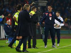 Streit zwischen Trainern: Mancini (l.) und Sarri