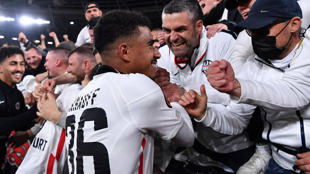 Ansgar Knauff brachte Eintracht Frankfurt früh auf die Siegerstraße