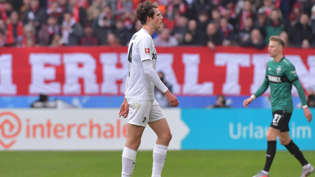 Merlin Röhl sah gegen den VfB Stuttgart die Rote Karte