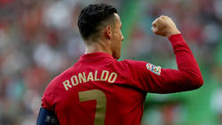 Cristiano Ronaldo in form for Portugal in Lisbon
