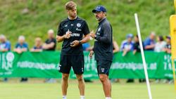 Konditionstrainer Bob Schoos (l.) und Schalke-Cheftrainer David Wagner