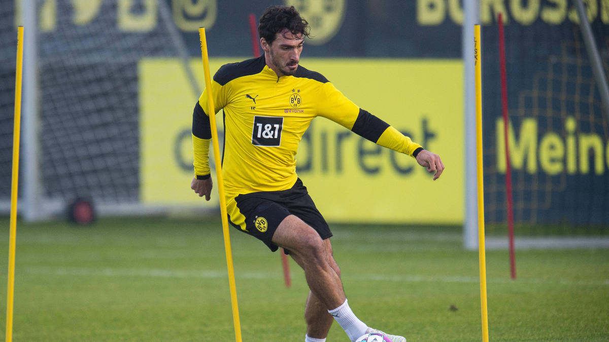 Mats Hummels während des BVB-Trainings am letzten Mittwoch