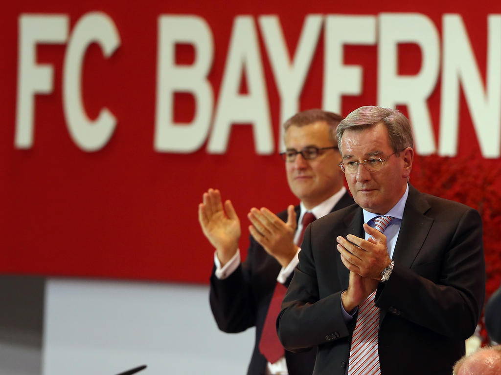 Karl Hopfner (r.) ist Präsident des FC Bayern München