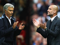 José Mourinho (l.) und Pep Guardiola treffen wieder aufeinander