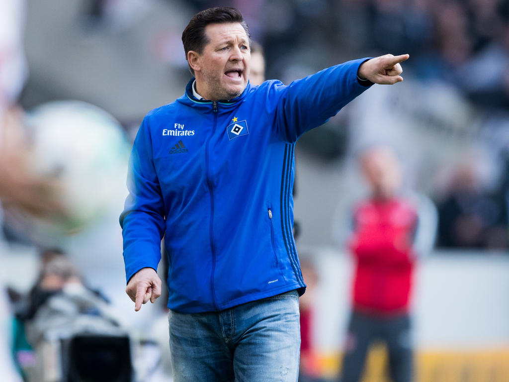 Kämpft mit dem HSV weiter gegen den Abstieg: Hamburgs Trainer Christian Titz