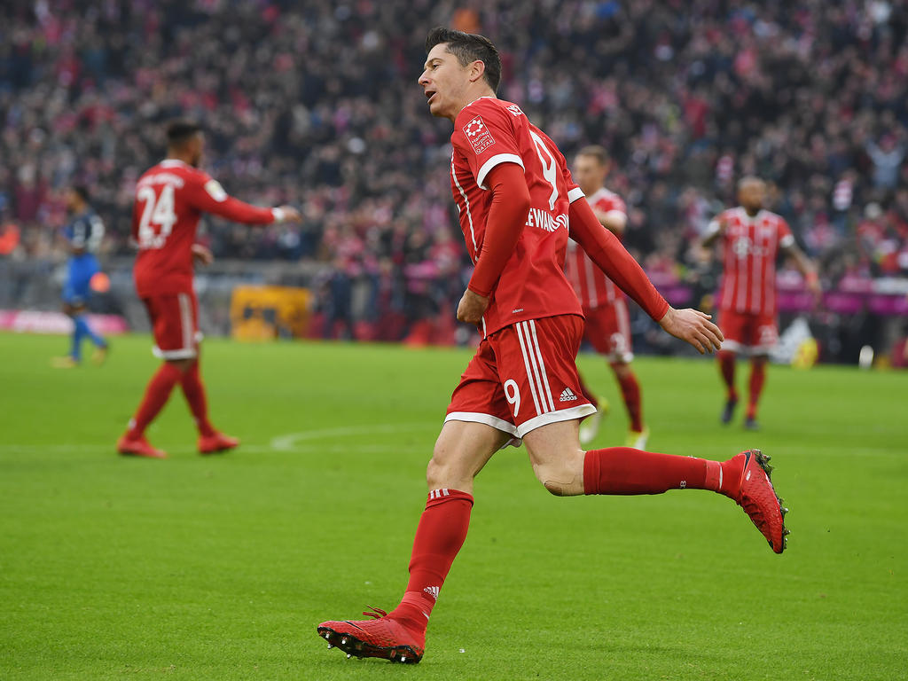 Robert Lewandowski und der FC Bayern haben sich gegen die TSG Hoffenheim durchgesetzt