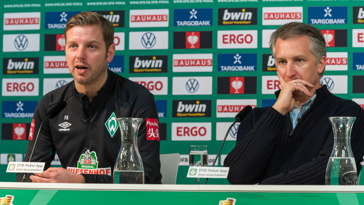 Florian Kohfeldt (l.) ist seit knapp drei Jahren Cheftrainer bei Werder Florian Kohfeldt (l.) ist seit knapp drei Jahren Cheftrainer bei Werder