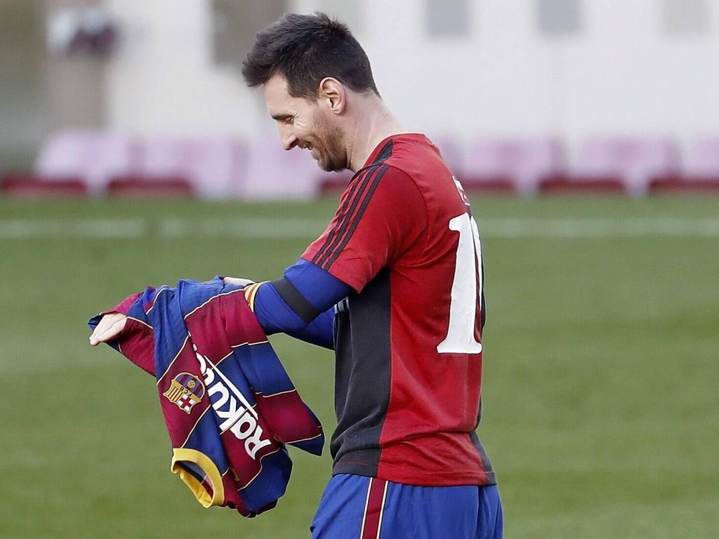 Messi huldigte seinem Idol mit einer emotionalen Geste