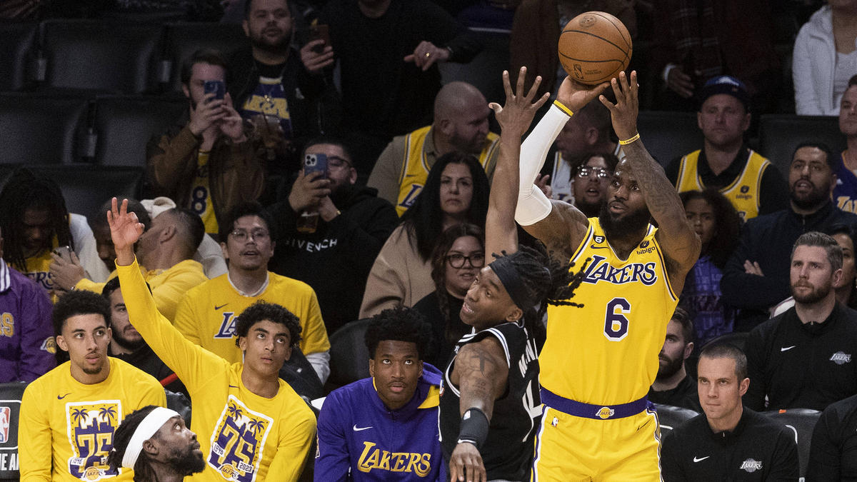 Lakers-Superstar LeBron James in Aktion