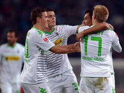 Jubel im Borussia-Park: Mönchengladbach feiert gegen Hertha den ersten Heimsieg des Jahres