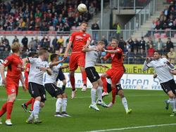 Felix Burmeister erzielt beim SV Sandhausen das 1:0 für Arminia Bielefeld