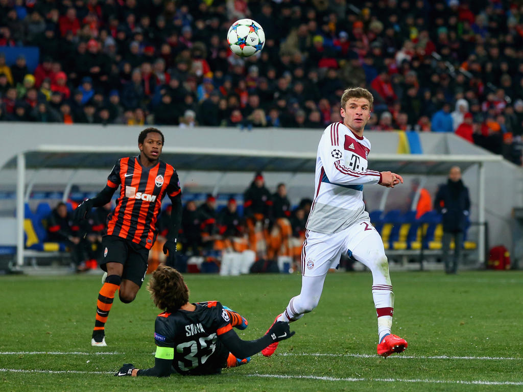 Bemüht, aber glücklos: Thomas Müller und der FC Bayern in Donetsk