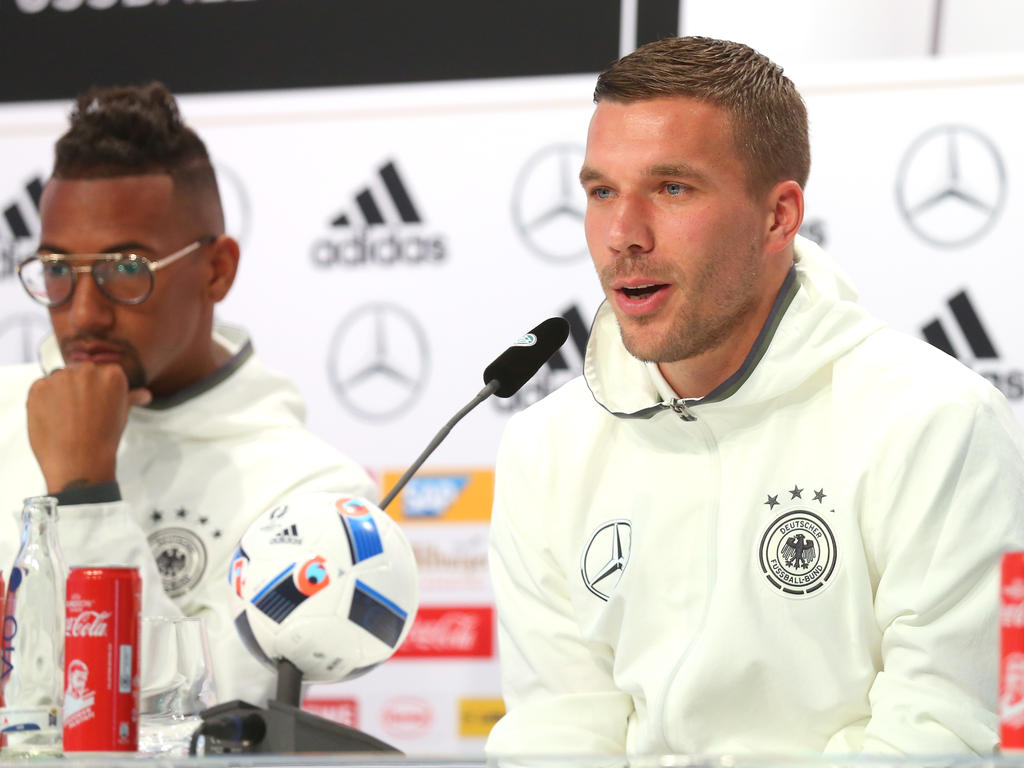 Lukas Podolski haute mal wieder einen Spruch raus
