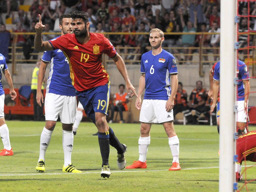 Costa ya golea con España. (Foto: Getty)