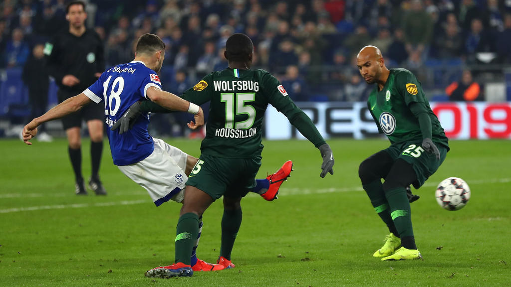 Daniel Caligiuri (l.) war Schalkes Matchwinner gegen den VfL Wolfsburg