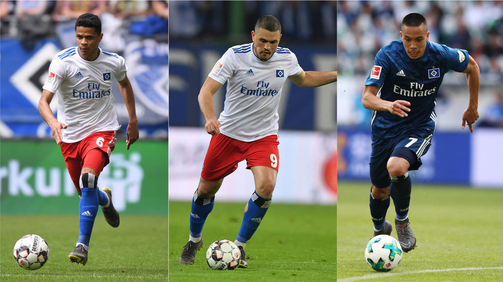 Die Zukunft von Douglas Santos, Kyriakos Papadopoulos und Bobby Wood beim HSV ist weiter offen