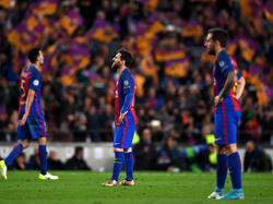 Lionel Messi (M.) und Co. stehen in Madrid unter Druck