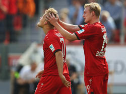 Joel Pohjanpalo und Julian Brandt (r.) trafen für Bayer