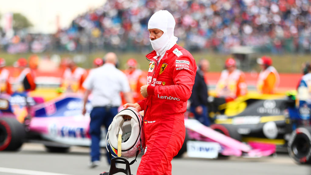 Sebastian Vettel schloss den GP von Silverstone als 16. ab Sebastian Vettel schloss den GP von Silverstone als 16. ab