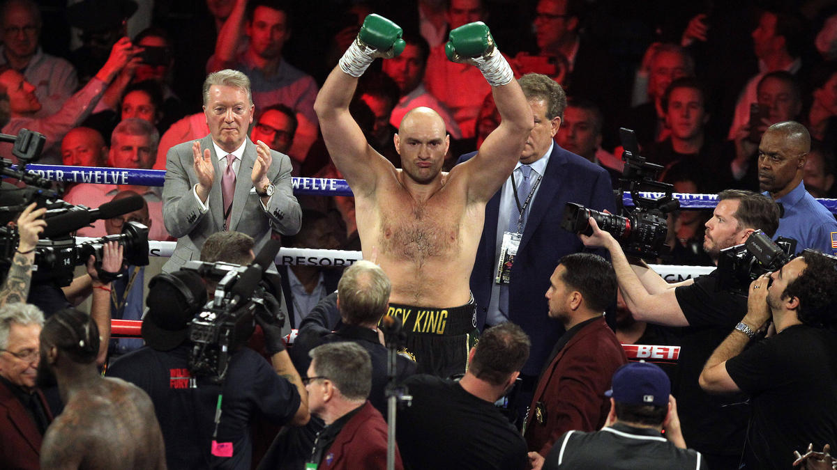 Tyson Fury wird Anthony Joshua wohl schon bald herausfordern Tyson Fury wird Anthony Joshua wohl schon bald herausfordern