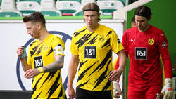 Erling Haaland (M.) ist Top-Torjäger beim BVB