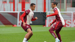 Tarek Buchmann (l.) gehörte schon häufiger zum Profi-Kader des FC Bayern